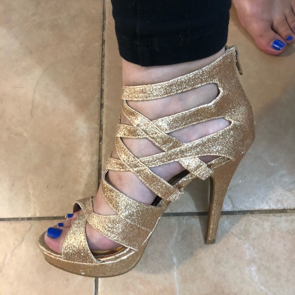 Gold heels